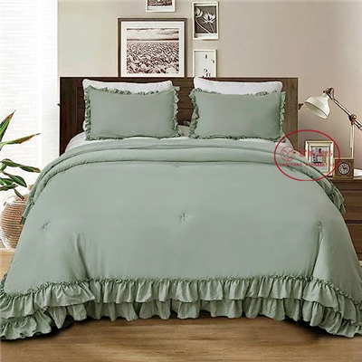 What Is The Feature Of The Ruffled Bedding Set?